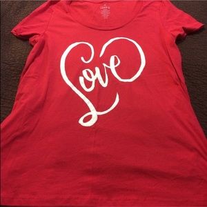 Torrid love tee, 00x never worn